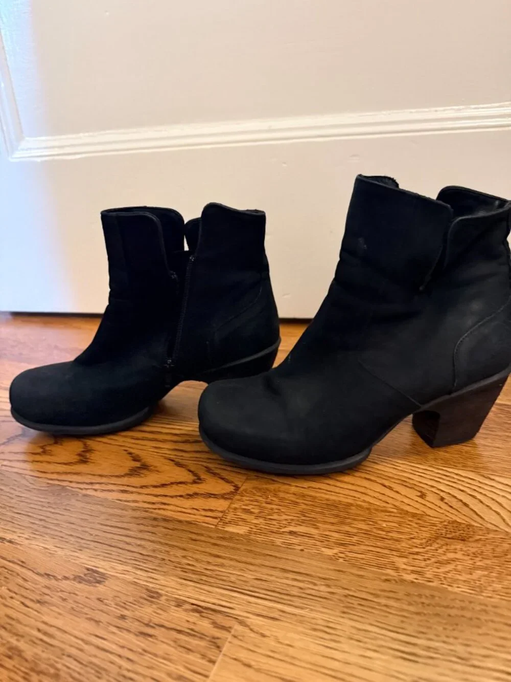 John Fluevog black suede